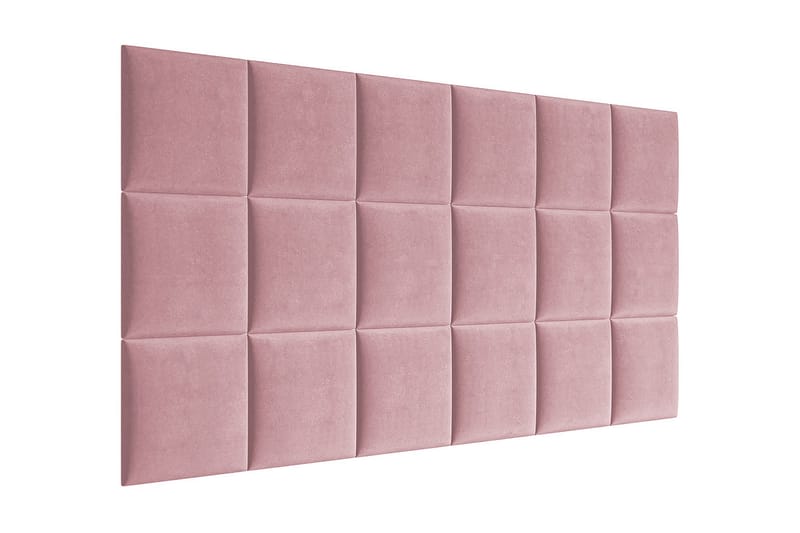 Lornel Stoppet Veggpanel 30x30 cm - Rosa - Veggplater - Veggdekorasjon