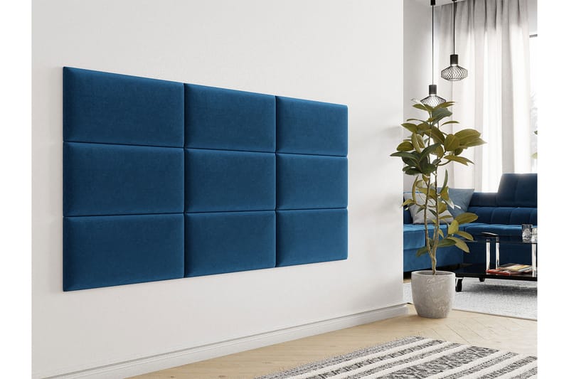 Lornel Stoppet Veggpanel 60x30 cm - Blå - Innredning - Veggdekorasjon