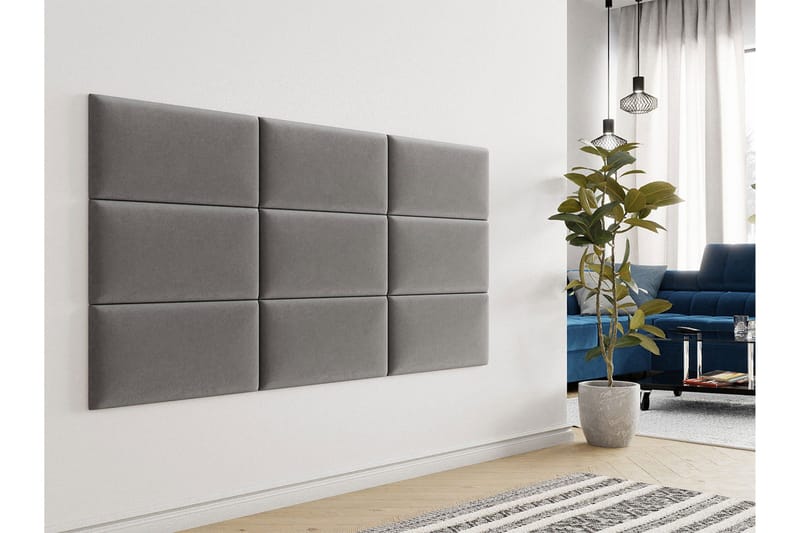 Lornel Stoppet Veggpanel 60x30 cm - Grå - Innredning - Veggdekorasjon
