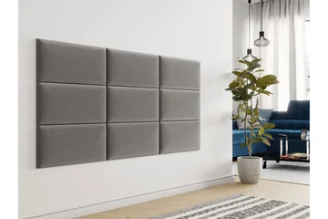 Lornel Stoppet Veggpanel 60x30 cm - Grå - Innredning - Veggdekorasjon