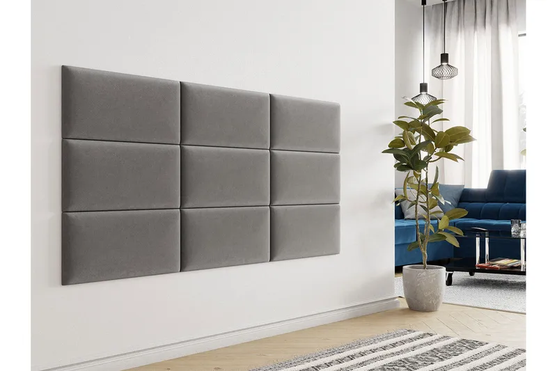 Lornel Stoppet Veggpanel 60x30 cm - Grå - Innredning - Veggdekorasjon