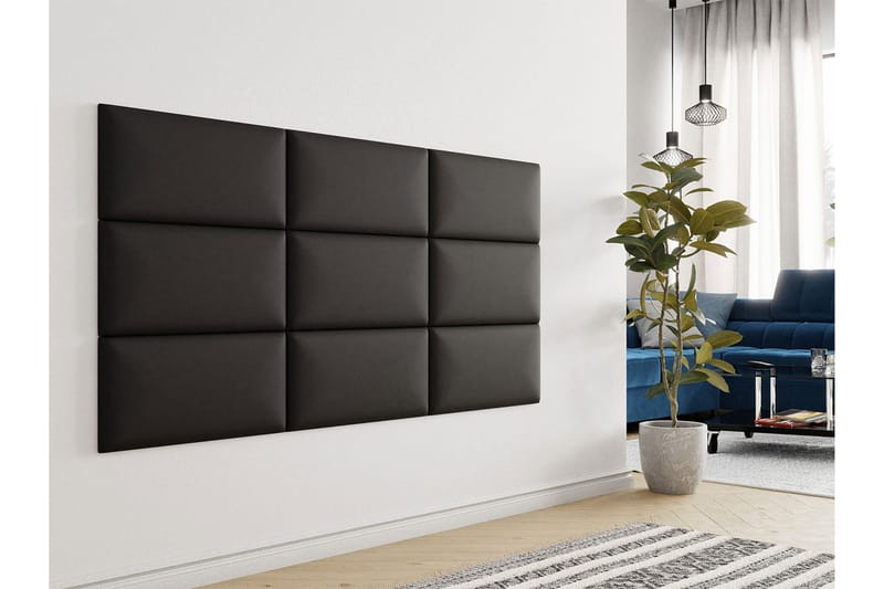 Lornel Stoppet Veggpanel 60x30 cm - Mørkegrå - Innredning - Veggdekorasjon