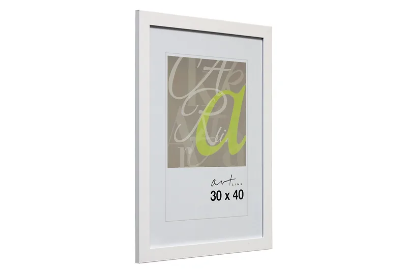 Trendline Bilderamme MDF 30x40 cm - Hvit - Innredning - Veggdekorasjon - Rammer