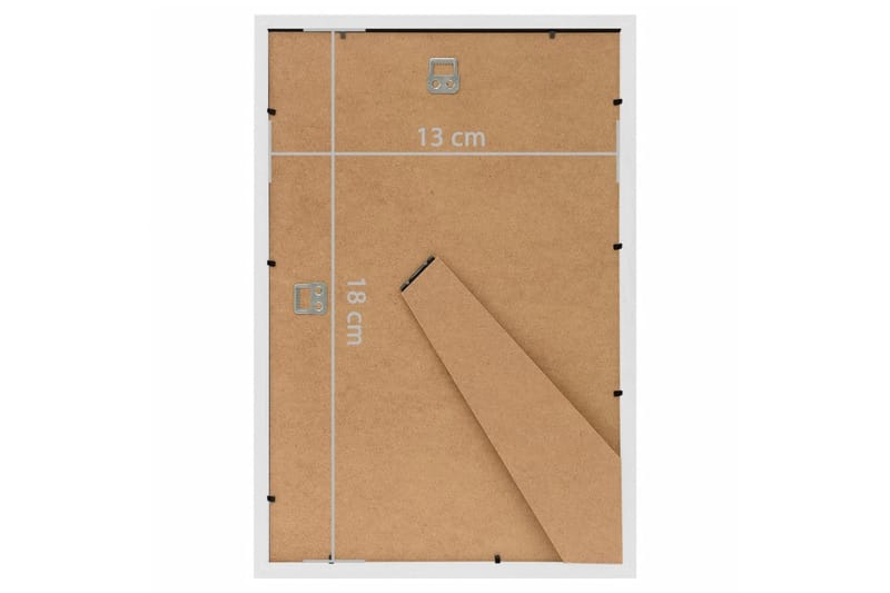 Fotorammekollasj for vegg eller bord 3 stk 13x18 cm MDF - Hvit - Innredning - Veggdekorasjon - Rammer