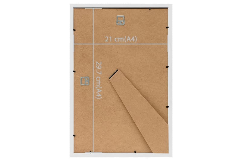 Fotorammekollasj for vegg eller bord 3 stk 21x29,7 cm MDF - Hvit - Innredning - Veggdekorasjon - Rammer