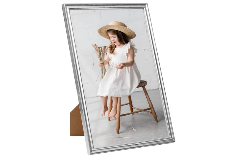 Fotorammekollasj for vegg eller bord 3 stk 21x29,7cm MDF - Silver - Innredning - Veggdekorasjon - Rammer