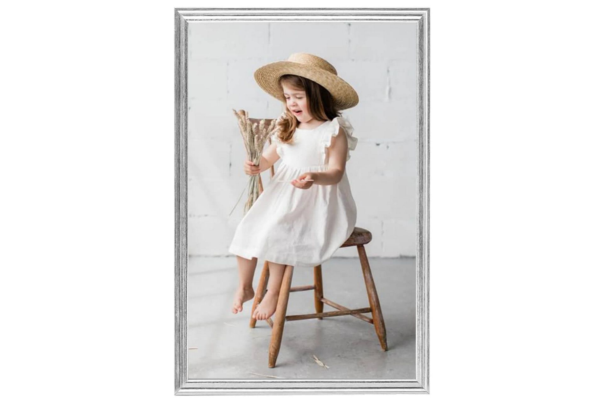 Fotorammekollasj for vegg eller bord 3 stk 21x29,7cm MDF - Silver - Innredning - Veggdekorasjon - Rammer