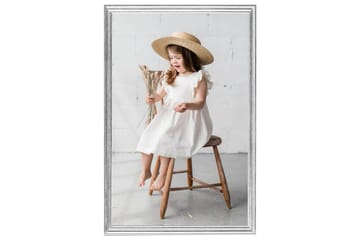 Fotorammekollasj for vegg eller bord 3 stk 21x29,7cm MDF - Silver - Innredning - Veggdekorasjon - Rammer