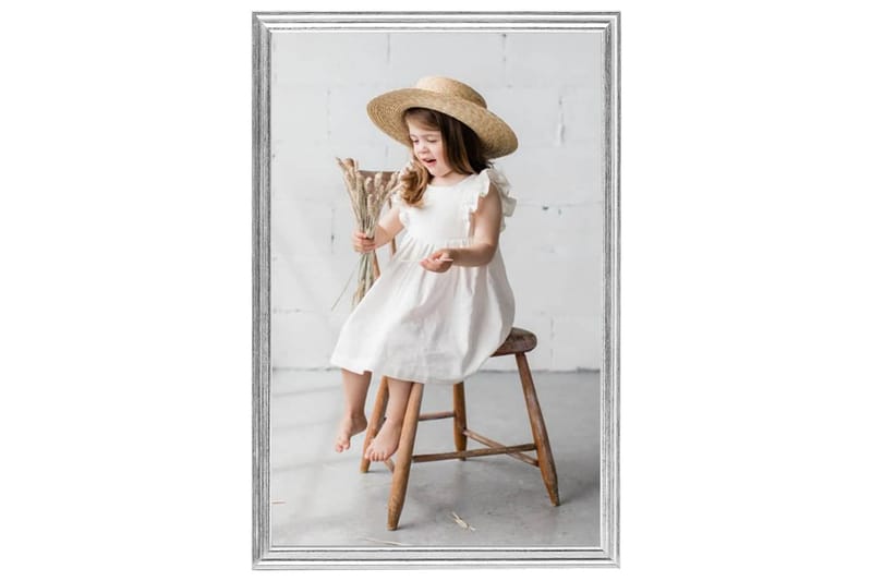 Fotorammekollasj for vegg eller bord 3 stk 21x29,7cm MDF - Silver - Innredning - Veggdekorasjon - Rammer
