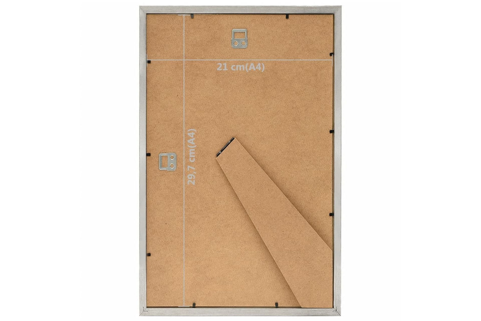 Fotorammekollasj for vegg eller bord 3 stk 21x29,7cm MDF - Silver - Innredning - Veggdekorasjon - Rammer