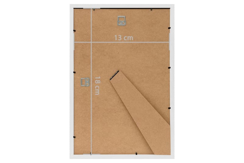 Fotorammekollasj for vegg eller bord 5 stk 13x18 cm MDF - Hvit - Innredning - Veggdekorasjon - Rammer