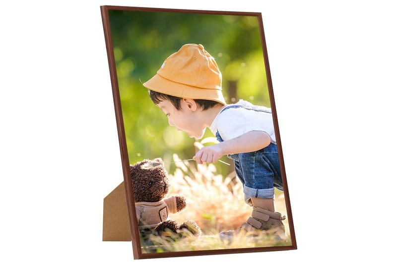 Fotorammekollasje 3 stk for vegg/bord 59,4x84 cm MDF bronse - Brun - Innredning - Veggdekorasjon - Rammer