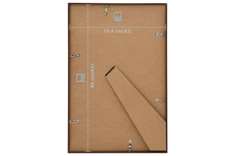 Fotorammekollasje 5 stk for vegg/bord bronse 59,4x84 cm MDF - Brun - Innredning - Veggdekorasjon - Rammer