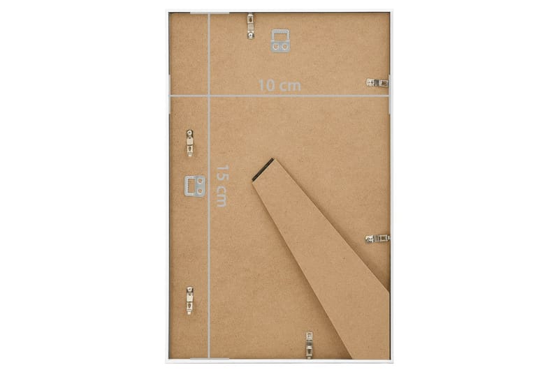 Fotorammekollasje for vegg eller bord 3 stk 10x15 cm MDF - Hvit - Innredning - Veggdekorasjon - Rammer