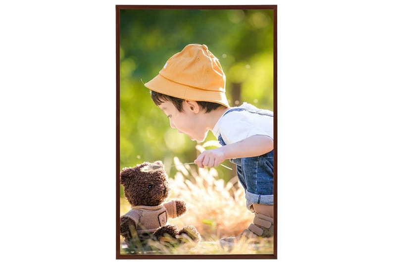 Fotorammekollasje for vegg eller bord 3 stk 13x18 cm MDF - Brun - Innredning - Veggdekorasjon - Rammer