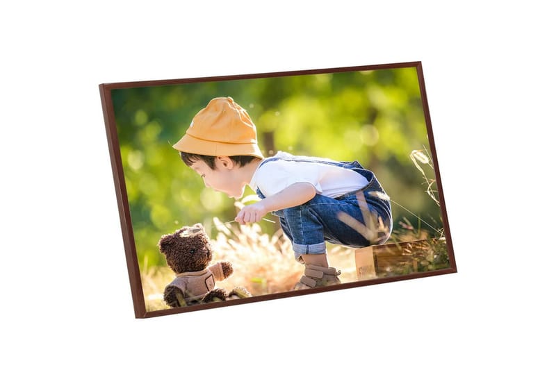 Fotorammekollasje for vegg eller bord 3 stk 13x18 cm MDF - Brun - Innredning - Veggdekorasjon - Rammer
