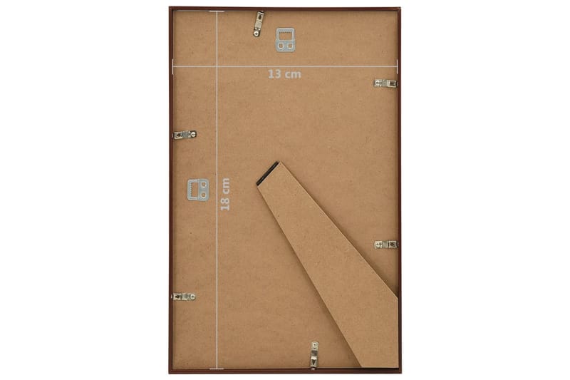 Fotorammekollasje for vegg eller bord 3 stk 13x18 cm MDF - Brun - Innredning - Veggdekorasjon - Rammer