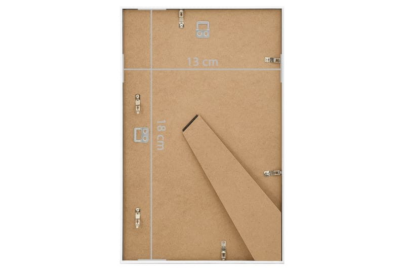 Fotorammekollasje for vegg eller bord 3 stk 13x18 cm MDF - Hvit - Innredning - Veggdekorasjon - Rammer