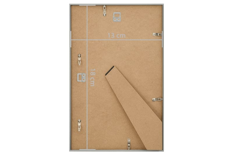 Fotorammekollasje for vegg eller bord 3 stk 13x18 cm MDF - Silver - Innredning - Veggdekorasjon - Rammer