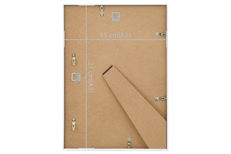 Fotorammekollasje for vegg eller bord 3 stk 15x21 cm MDF - Hvit - Innredning - Veggdekorasjon - Rammer