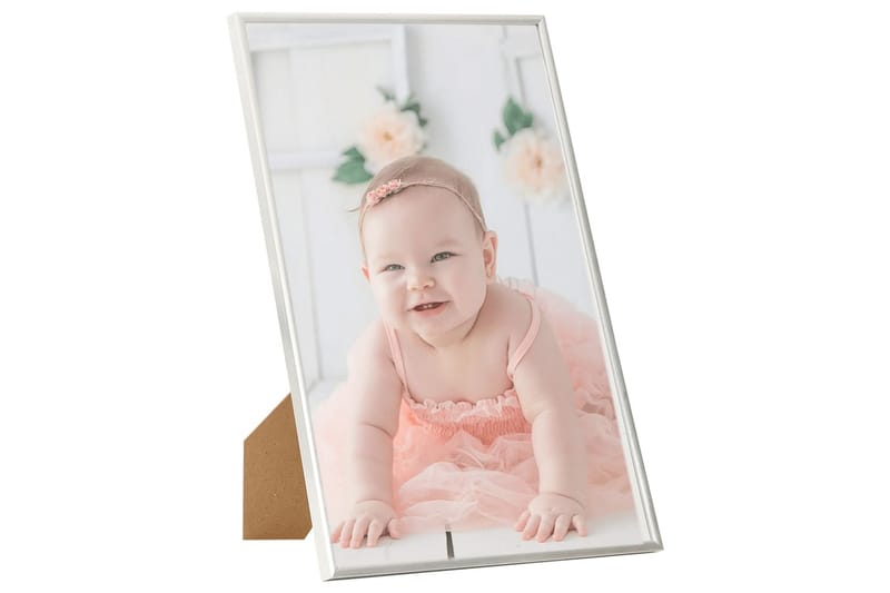 Fotorammekollasje for vegg eller bord 3 stk 21x29,7 cm MDF - Silver - Innredning - Veggdekorasjon - Rammer