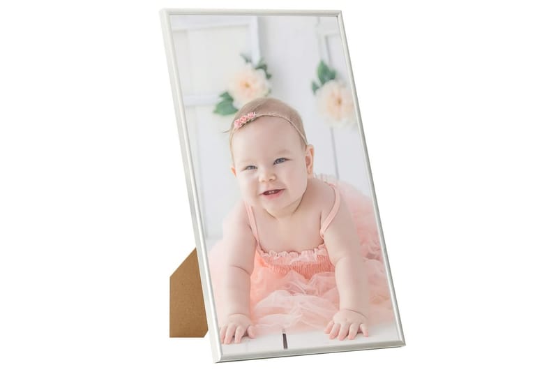 Fotorammekollasje for vegg eller bord 5 stk 13x18 cm MDF - Silver - Innredning - Veggdekorasjon - Rammer