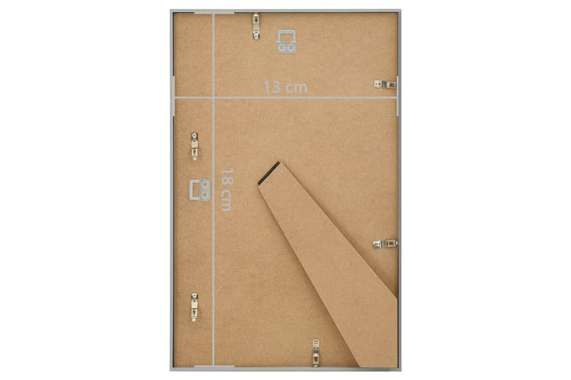 Fotorammekollasje for vegg eller bord 5 stk 13x18 cm MDF - Silver - Innredning - Veggdekorasjon - Rammer