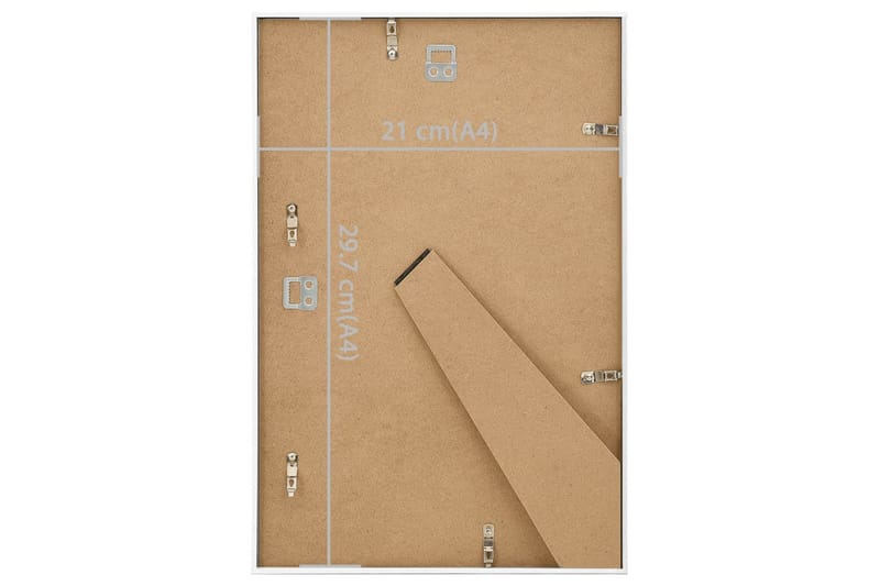 Fotorammekollasje for vegg eller bord 5 stk 21x29,7 cm MDF - Hvit - Innredning - Veggdekorasjon - Rammer