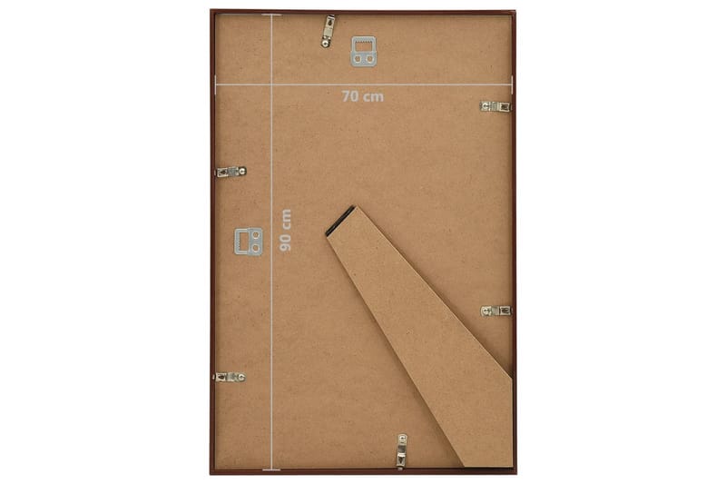 Fotorammekollasje for vegg eller bord 5 stk 70x90 cm MDF - Brun - Innredning - Veggdekorasjon - Rammer