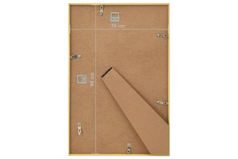 Fotorammekollasje for vegg eller bord 5 stk 70x90 cm MDF - Gull - Innredning - Veggdekorasjon - Rammer