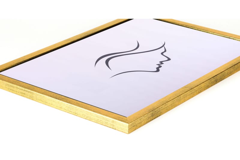 Galant Fotoramme 50x70 cm - Gull/Plexiglass - Innredning - Veggdekorasjon - Rammer