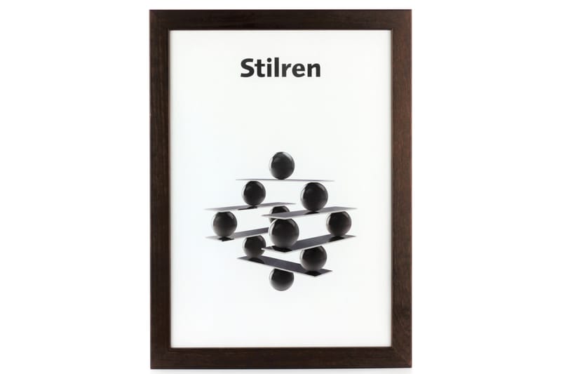 Stilren Fotoramme 50x70 cm - Valnøtt/Plexiglass - Fotoramme - Ramme poster