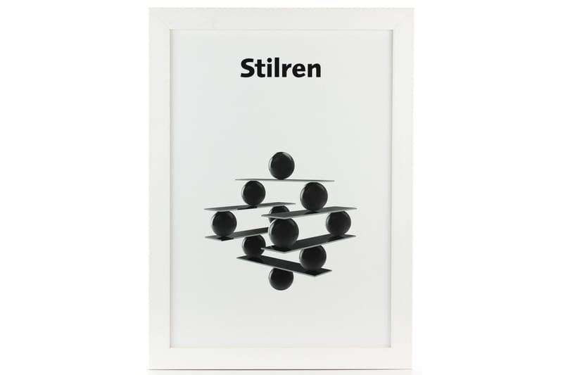 Stilren Fotoramme 60x90 cm - Hvit/Plexiglass - Fotoramme - Ramme poster