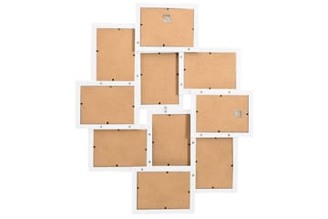 Fotorammekollasj for 10x(10x15 cm) bilde MDF - Hvit - Innredning - Veggdekorasjon - Rammer
