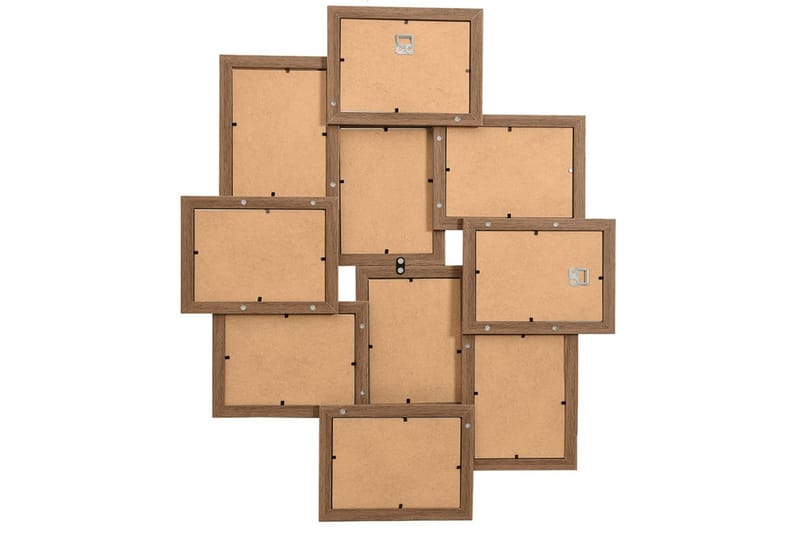 Fotorammekollasj for 10x(13x18 cm) bilde MDF - Brun - Innredning - Veggdekorasjon - Rammer