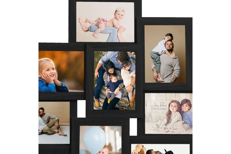Fotorammekollasj for 10x(13x18 cm) bilde MDF - Svart - Innredning - Veggdekorasjon - Rammer