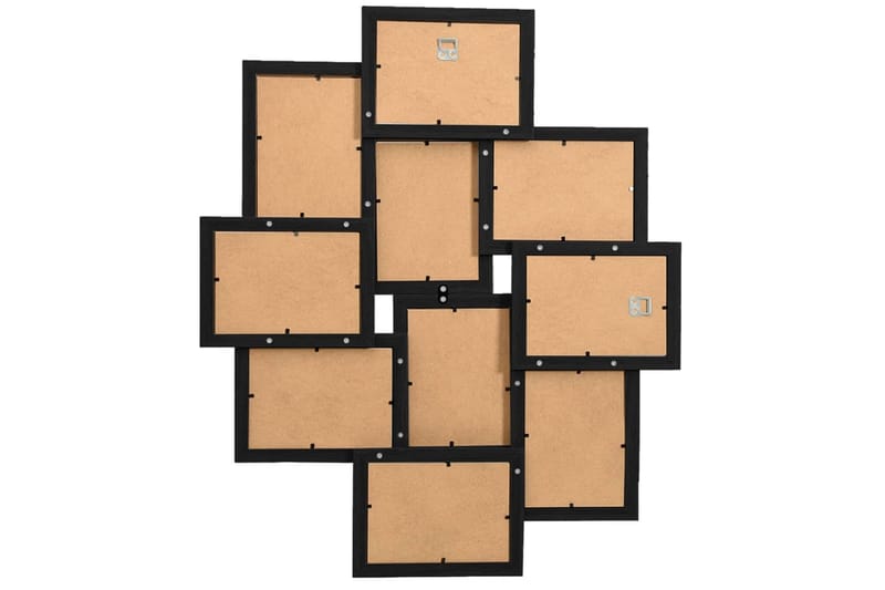 Fotorammekollasj for 10x(13x18 cm) bilde MDF - Svart - Innredning - Veggdekorasjon - Rammer