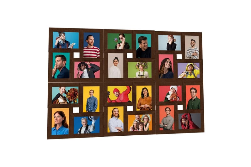 Fotorammekollasj for 24x(10x15 cm) bilde MDF - Brun - Innredning - Veggdekorasjon - Rammer