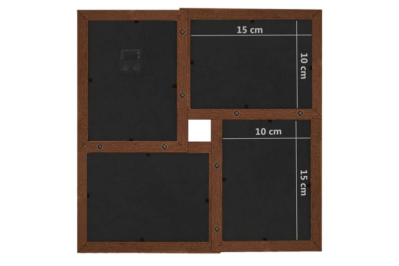 Fotorammekollasj for 24x(10x15 cm) bilde MDF - Brun - Innredning - Veggdekorasjon - Rammer