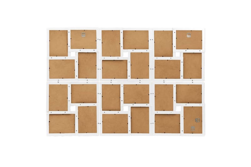 Fotorammekollasj for 24x(10x15 cm) bilde MDF - Hvit - Innredning - Veggdekorasjon - Rammer