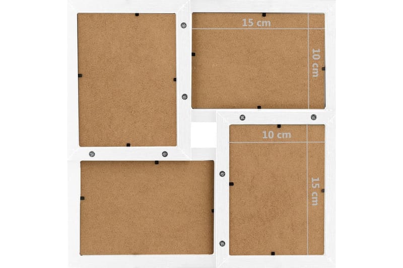 Fotorammekollasj for 24x(10x15 cm) bilde MDF - Hvit - Innredning - Veggdekorasjon - Rammer