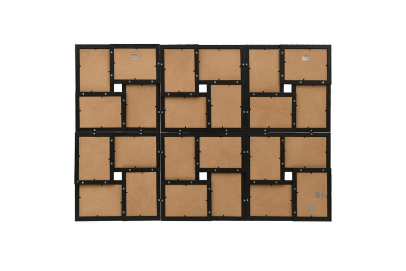 Fotorammekollasj for 24x(10x15 cm) bilde MDF - Svart - Innredning - Veggdekorasjon - Rammer