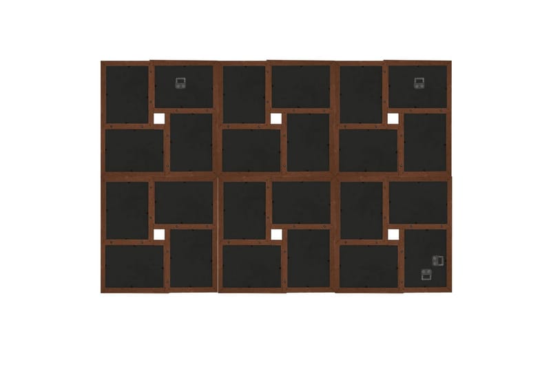 Fotorammekollasj for 24x(13x18 cm) bilde MDF - Brun - Innredning - Veggdekorasjon - Rammer