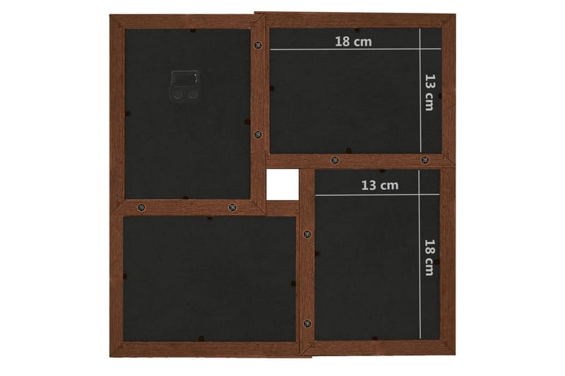 Fotorammekollasj for 24x(13x18 cm) bilde MDF - Brun - Innredning - Veggdekorasjon - Rammer