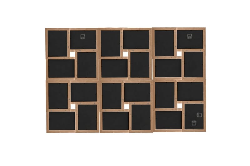 Fotorammekollasj for 24x(13x18 cm) bilde MDF - Brun - Innredning - Veggdekorasjon - Rammer