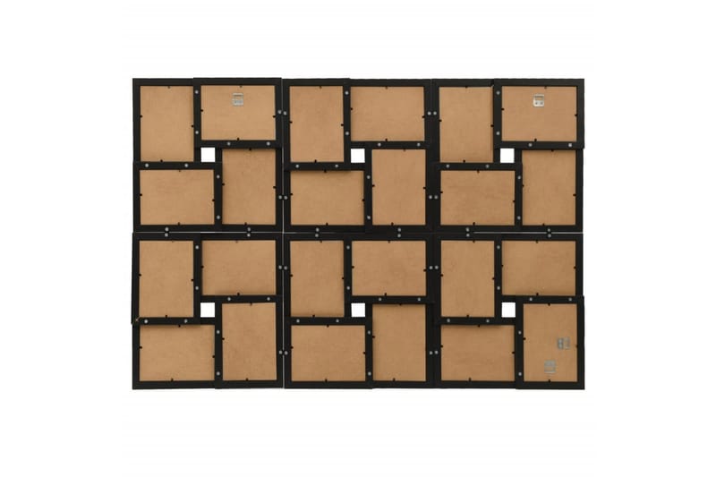 Fotorammekollasj for 24x(13x18 cm) bilde MDF - Svart - Innredning - Veggdekorasjon - Rammer