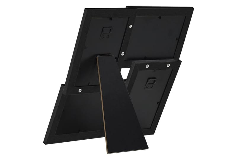 Fotorammekollasj for 4x(10x15 cm) bilde MDF - Svart - Innredning - Veggdekorasjon - Rammer