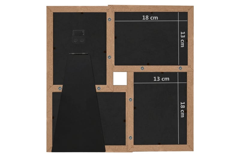 Fotorammekollasj for 4x(13x18 cm) bilde MDF - Brun - Innredning - Veggdekorasjon - Rammer