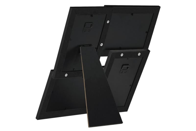 Fotorammekollasj for 4x(13x18 cm) bilde MDF - Svart - Innredning - Veggdekorasjon - Rammer