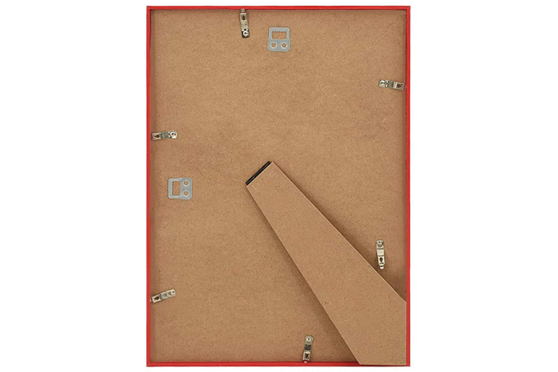 Fotorammekollasje for vegg eller bord 5 stk rød 70x90 cm MDF - Rød - Innredning - Veggdekorasjon - Rammer